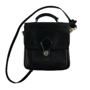 Vintage Wilsons Leather Crossbody Messenger Bag Black Rrtro 9 X 9